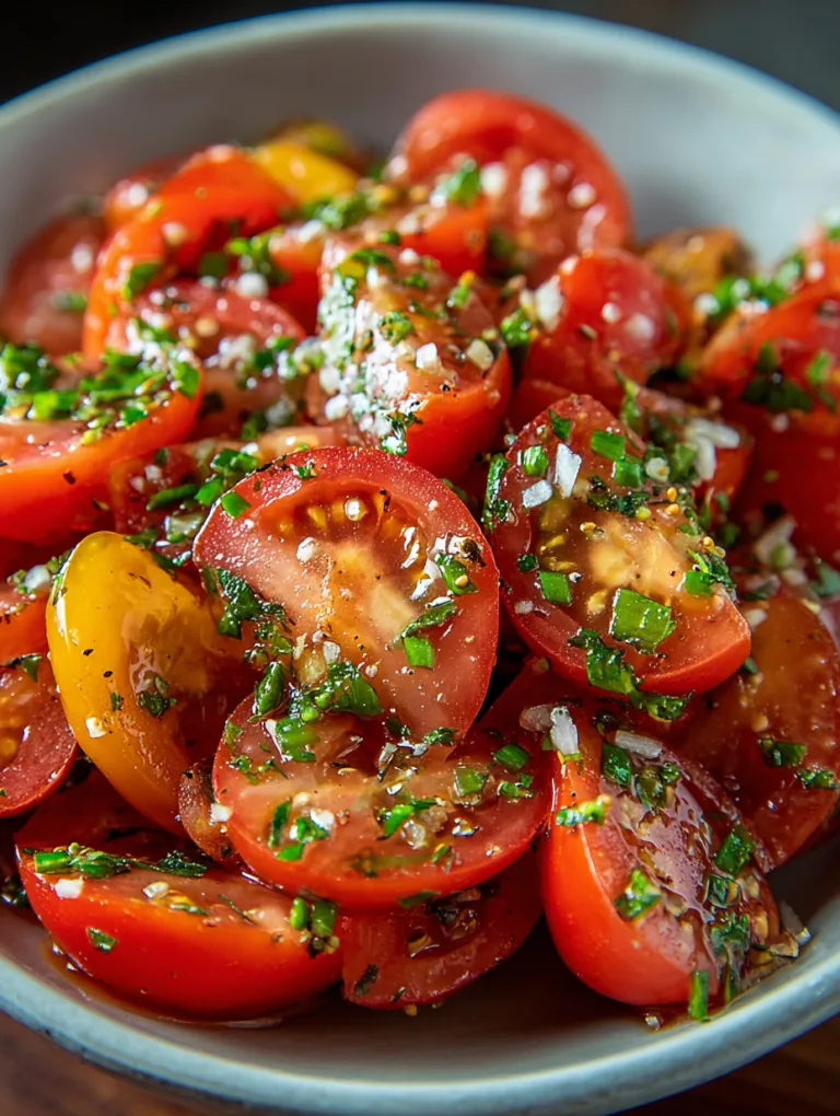 Fresh and Flavorful Tomato Garlic Salad Recipe