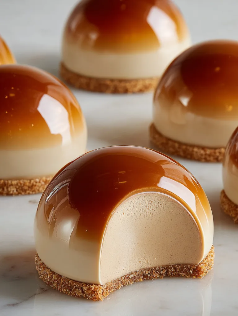 Gingerbread Latte Mousse Domes Recipe