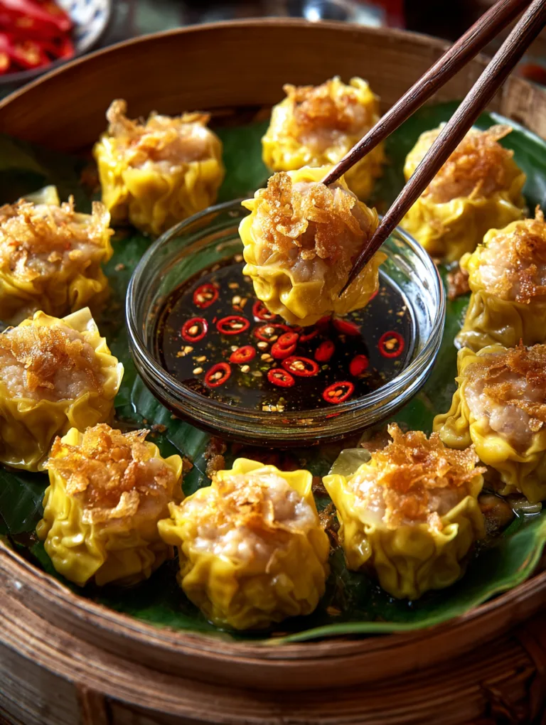 Kanom Jeeb (Thai Dumplings Recipe)