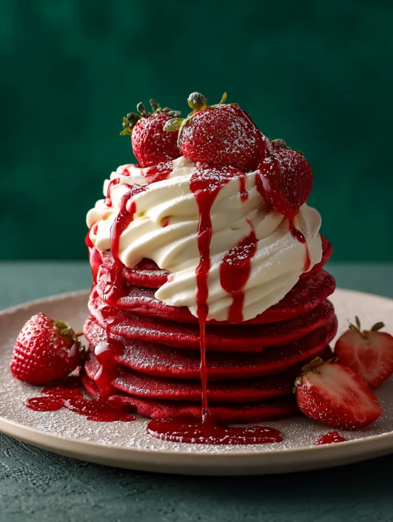 Red Velvet Pancakes