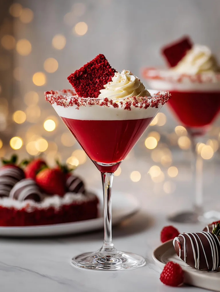 Decadent Red Velvet Martini Recipe