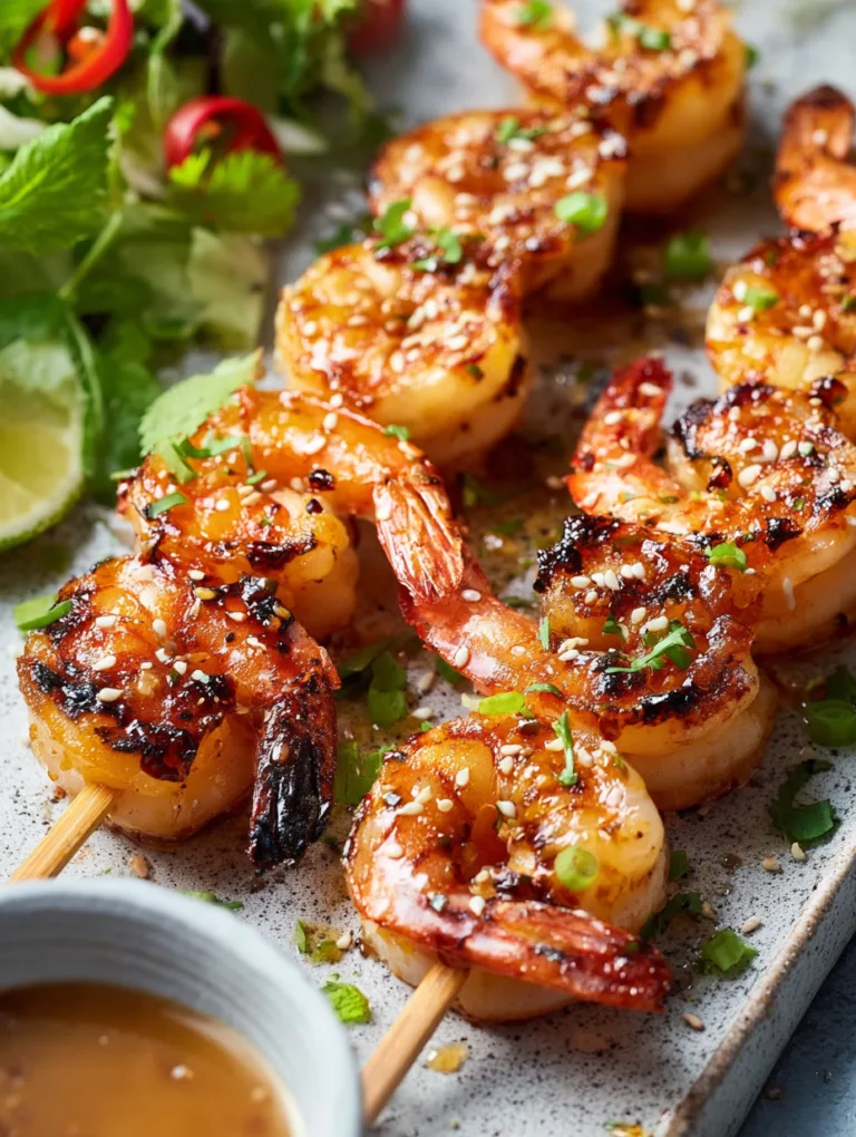 Spicy Hot Honey Grilled Prawn Rolls