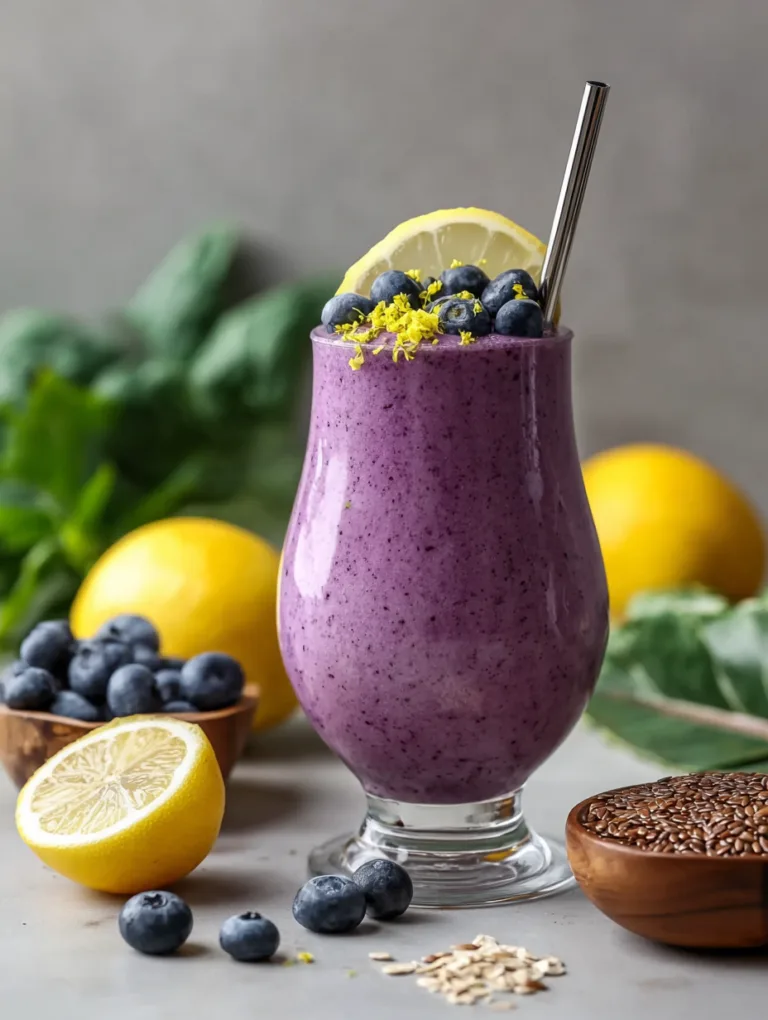 Anti-Inflammatory Lemon Blueberry Smoothie Recipe