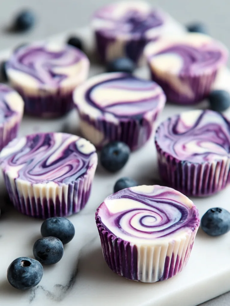 Blueberry Swirl Yogurt Bites