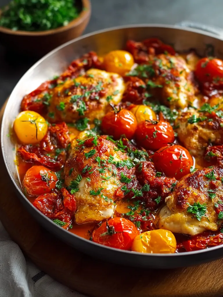 Capsicum Tomato and Chicken with Chorizo