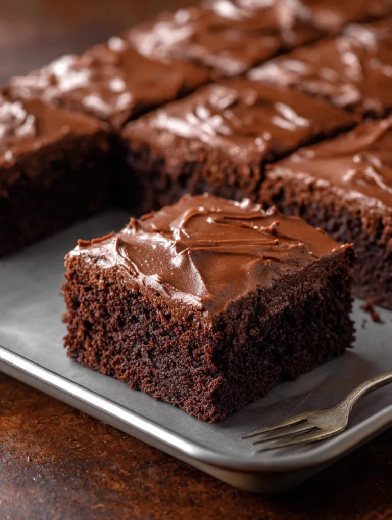 Fluffy, Moist, and Rich Chocolate Sheet Cake