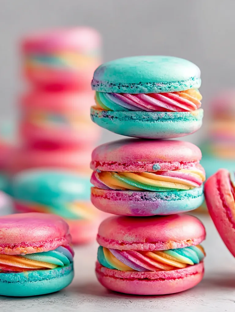 Cotton Candy Macarons