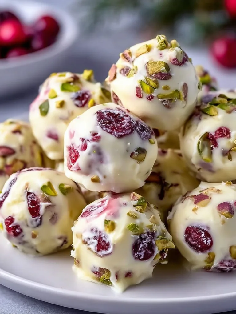 Cranberry Pistachio Balls