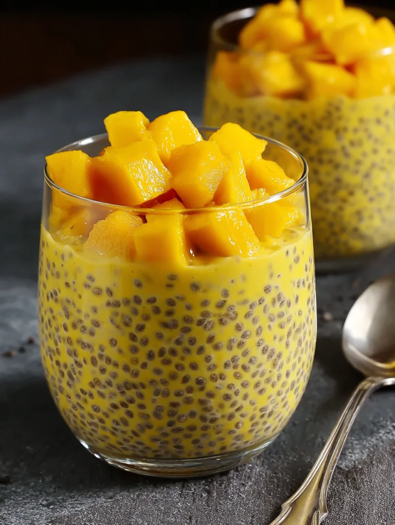 Ingredients for Mango Chia Pudding