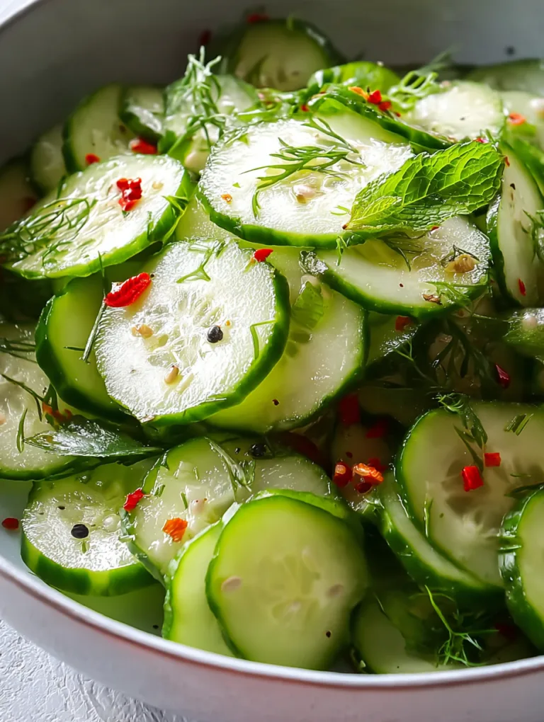 Delicious Hungarian Cucumber Salad