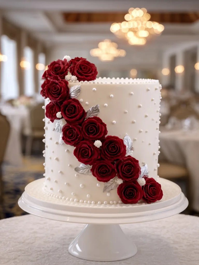 Dessert à la Vanille Douce avec Garniture de Crème et Décor Élégant