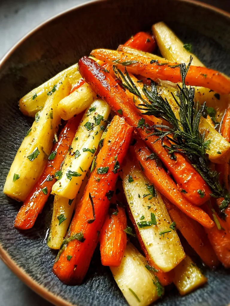 Heavenly Tarragon and Honey Parsnips and Carrots Delight