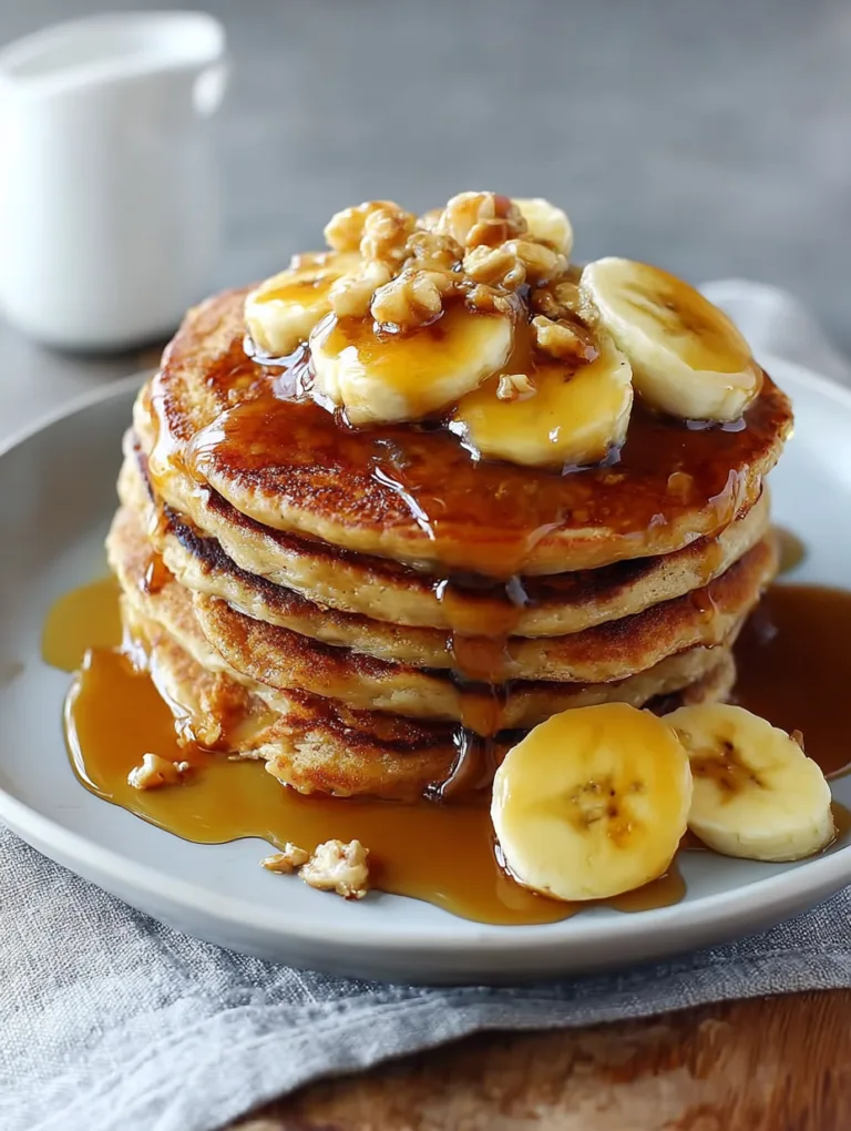 Irresistible Banana Bread Pancakes with Caramelized Bananas