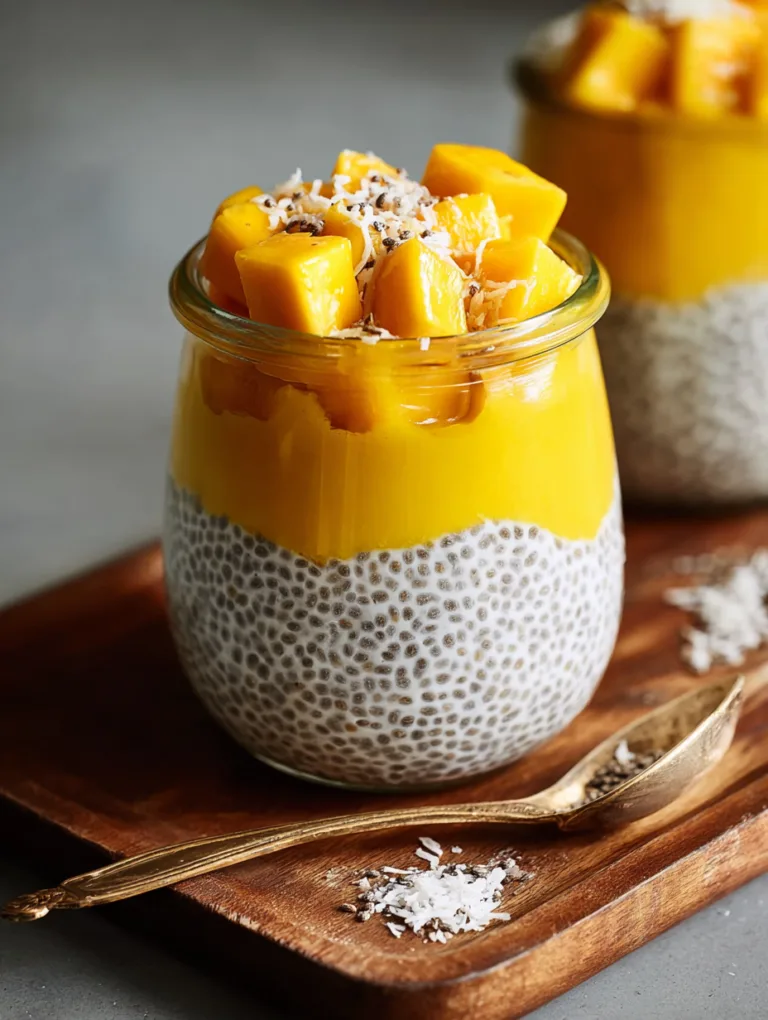 Mango Coconut Chia Pudding
