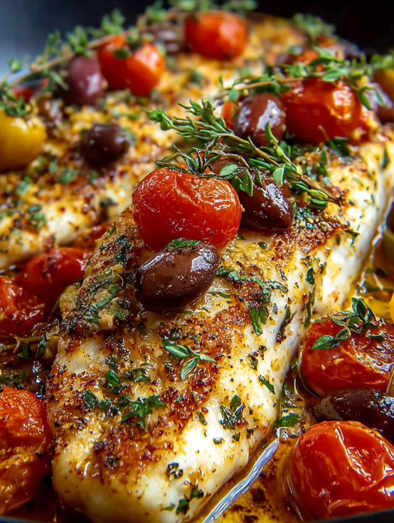 Mediterranean Baked Fish Bliss