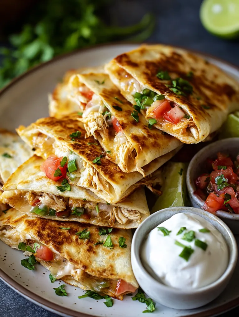 Mini Chicken Quesadillas