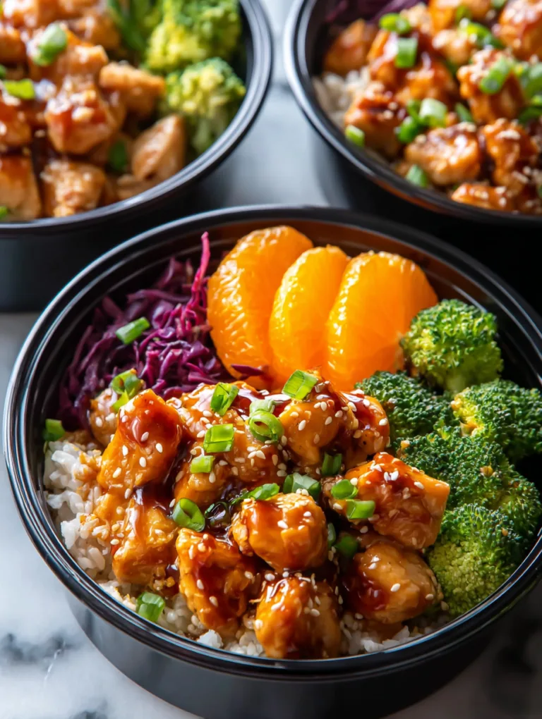 Orange Chicken Meal Prep Bowls