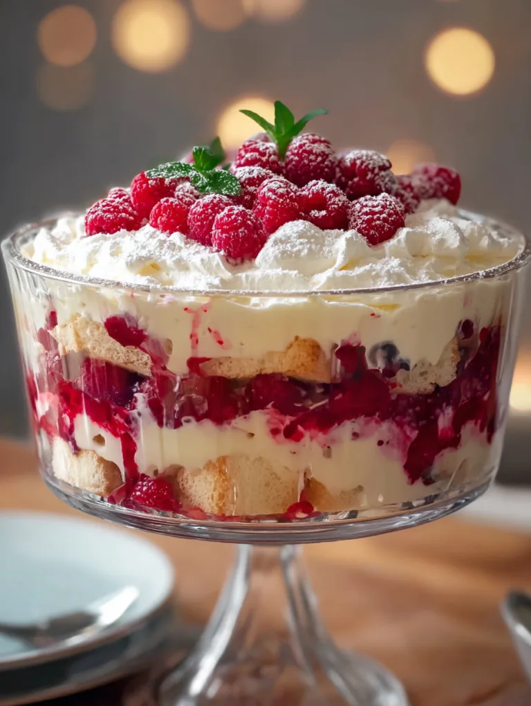 Prosecco Berry Trifle