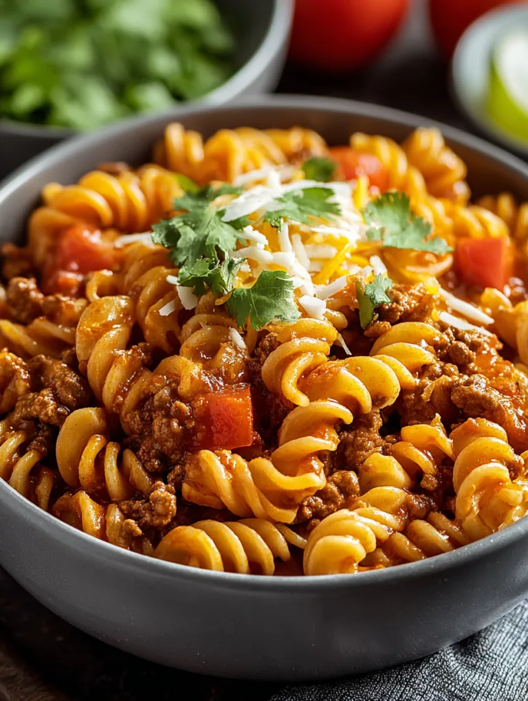 Quick Crockpot Taco Pasta