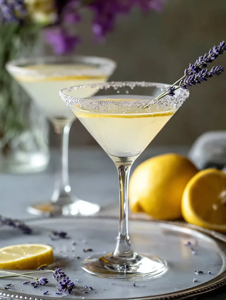 Refresh Your Sips: Sparkling Lavender Lemon Drop Martini