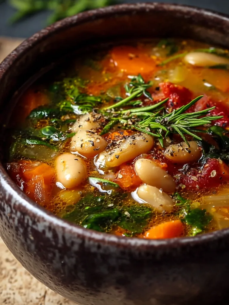 Rustic Tuscan Bean Soup