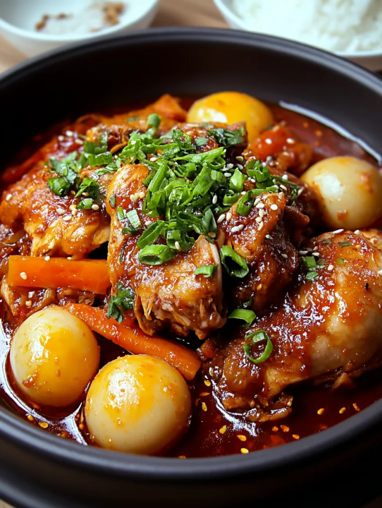 Jjimdak Korean Braised Chicken