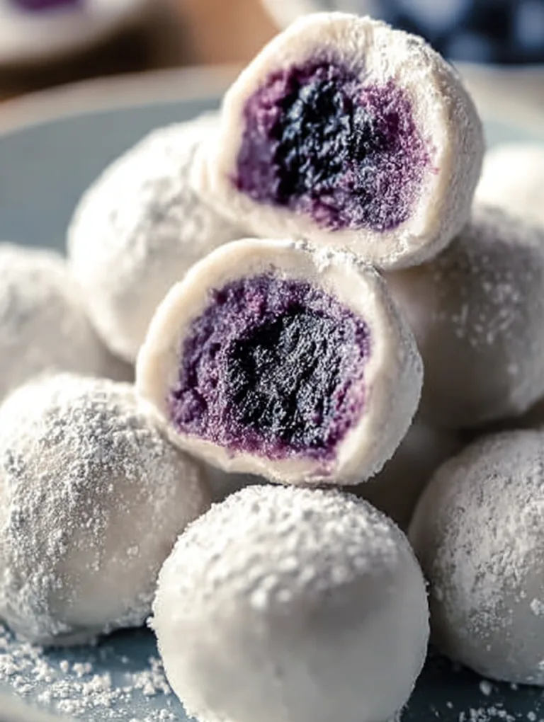 Decadent White Chocolate Blueberry Truffles