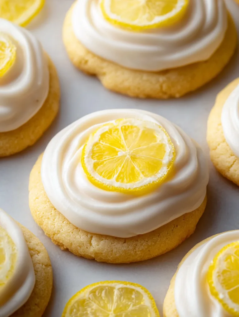 Zesty Lemon Frosted Cookies
