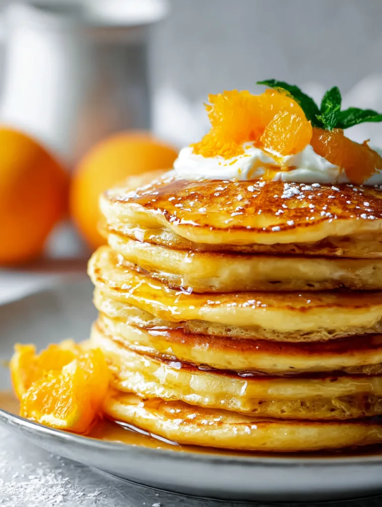 Zesty Orange Pancakes with Creamy Ricotta Bliss