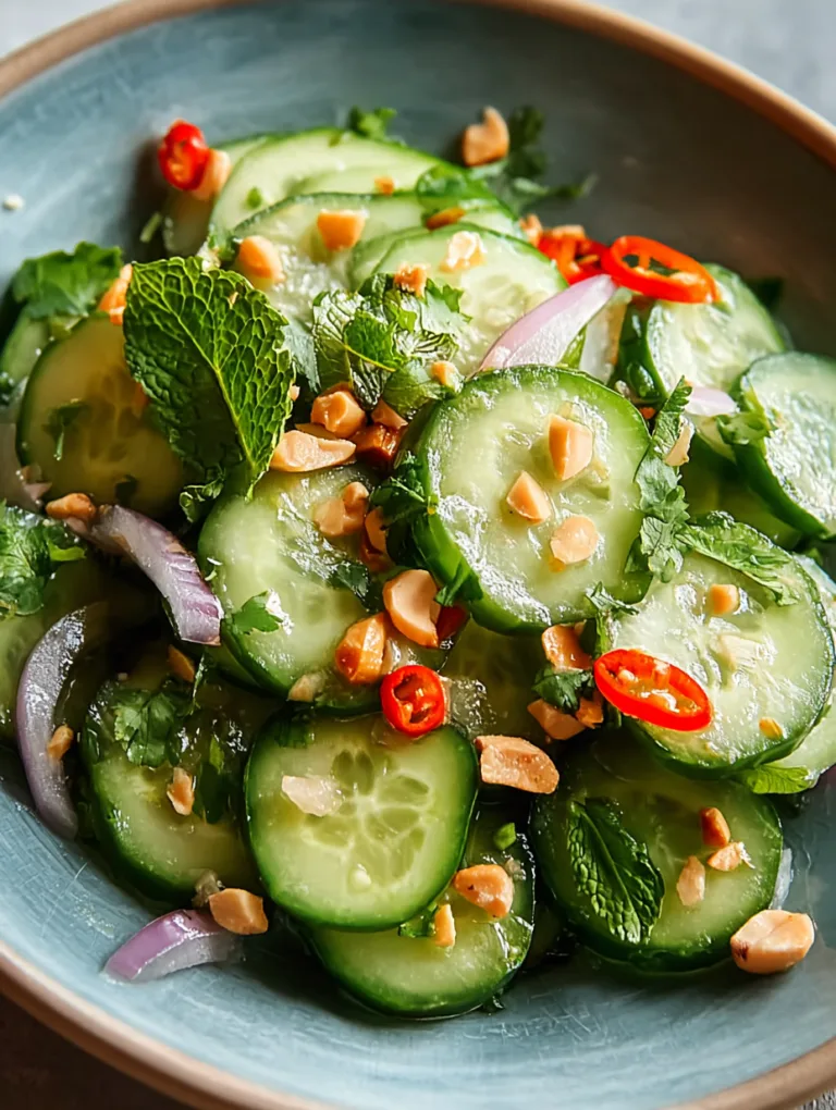 Refresh Your Plate with Zesty Thai Cucumber Salad Delight