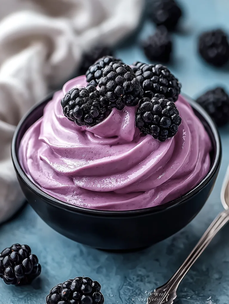Blackberry Bliss: A Mousse That Tastes Like Summer