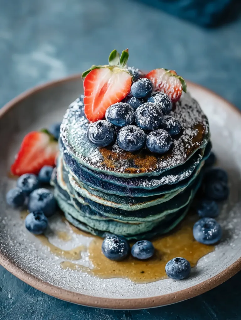 Blue Spirulina Keto-Paleo Pancakes