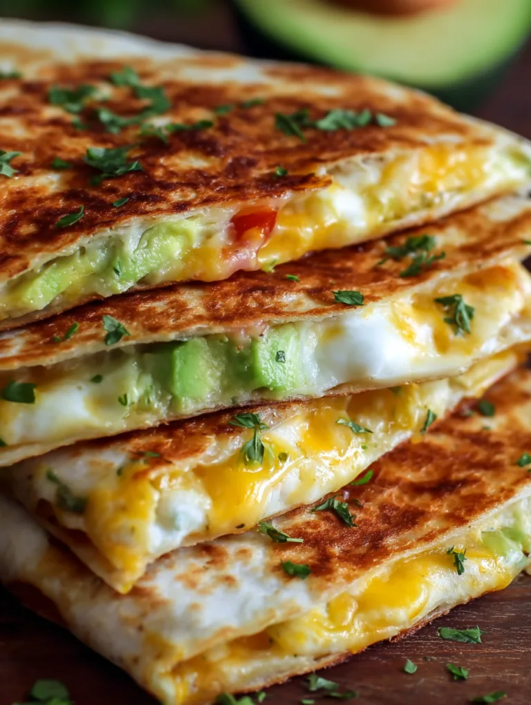 Cheesy Avocado Quesadillas