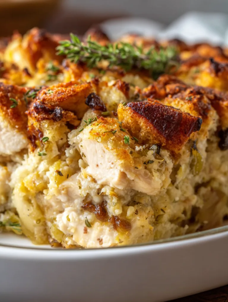 Chicken and Stuffing Casserole