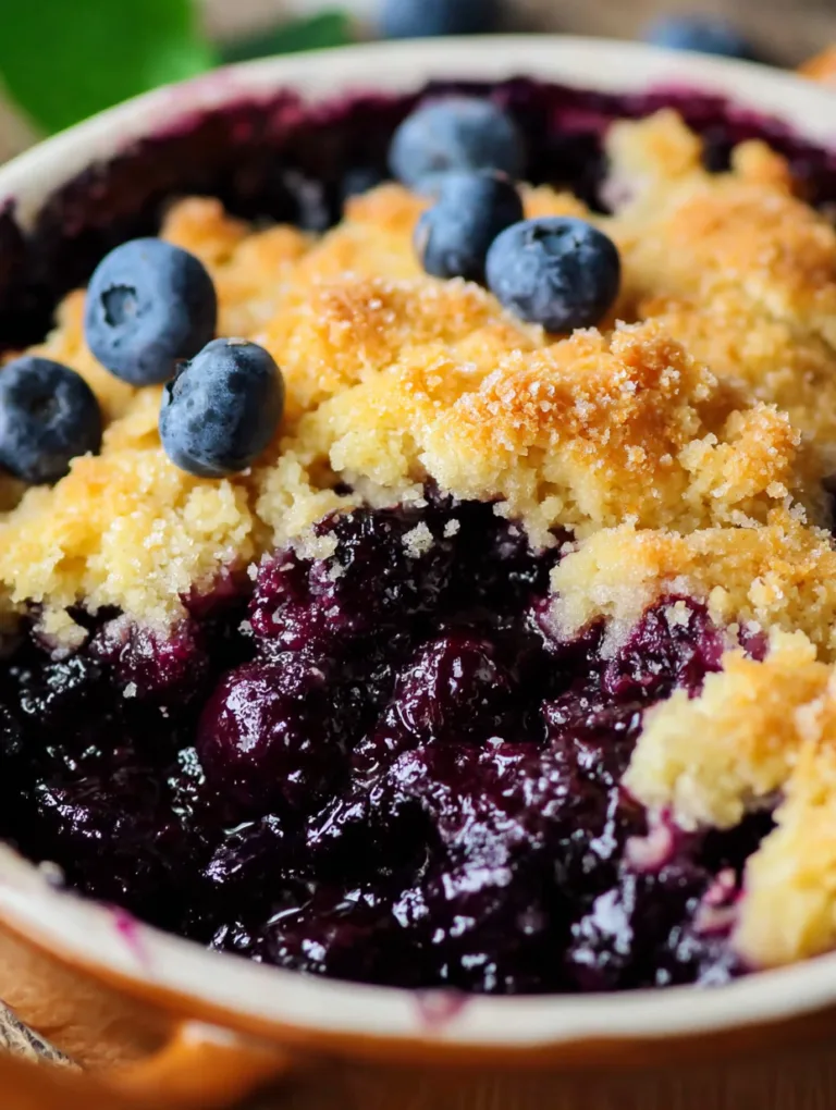 Easy Blueberry Cobbler Recipe