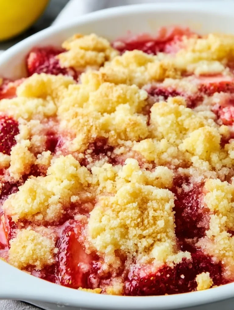 Easy Strawberry Lemon Dump Cake Recipe