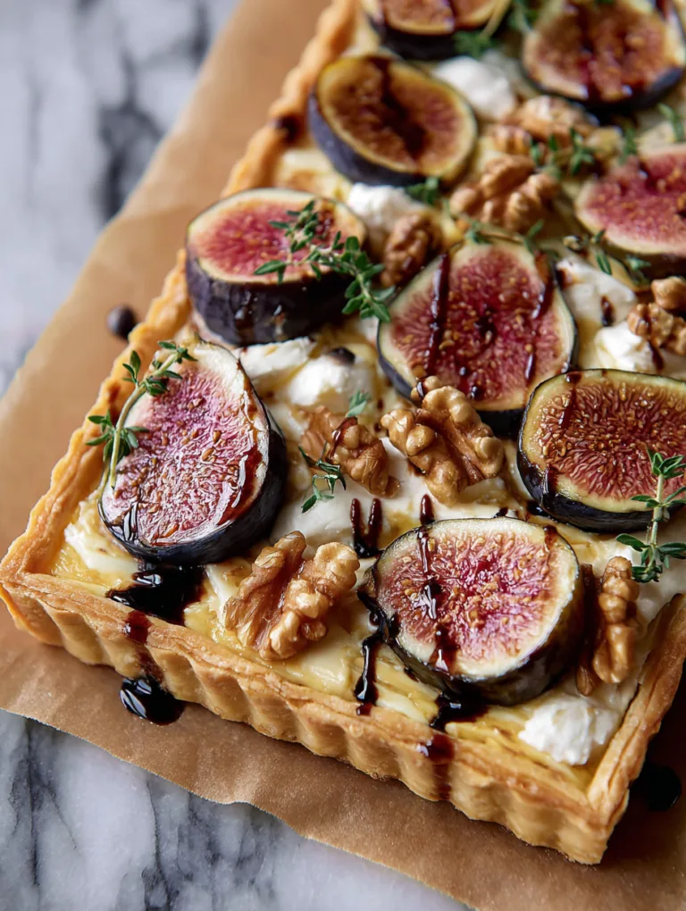 Fig, Brie, and Ricotta Tart