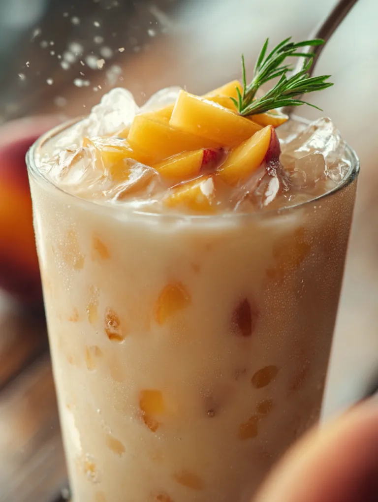 Iced Peach Colada