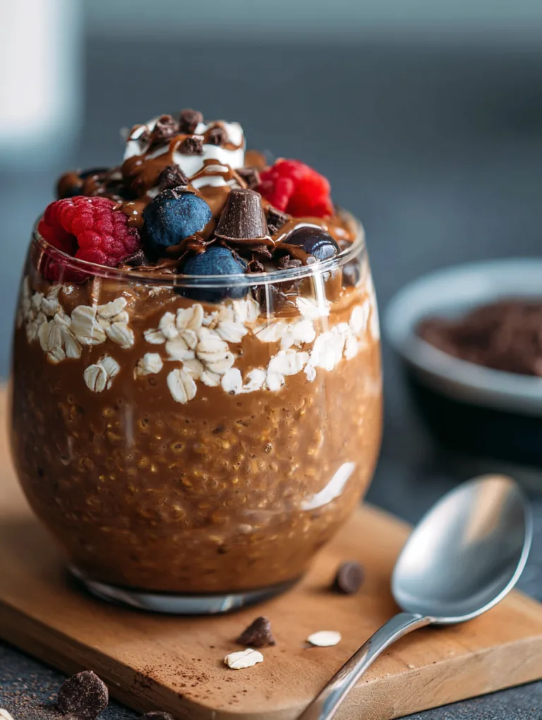 Decadent Mocha Coffee Overnight Oats Recipe