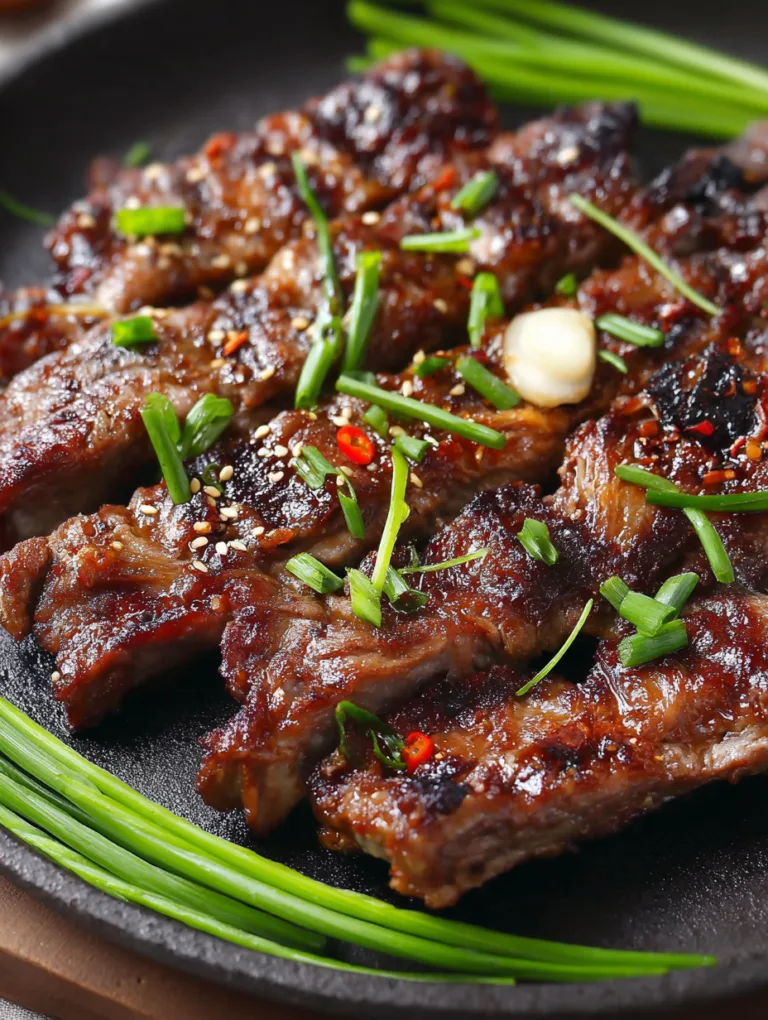 Mouthwatering Korean Galbi: Easy Grilled Ribs Recipe to Try