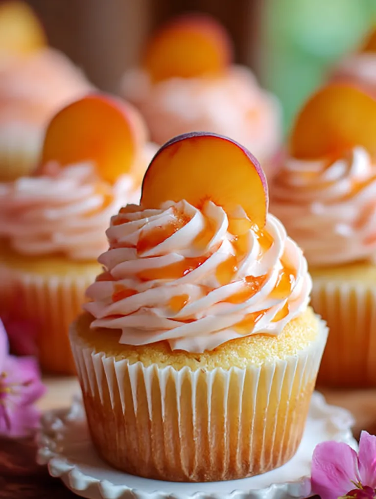 Peach Bellini Cupcakes Recipe