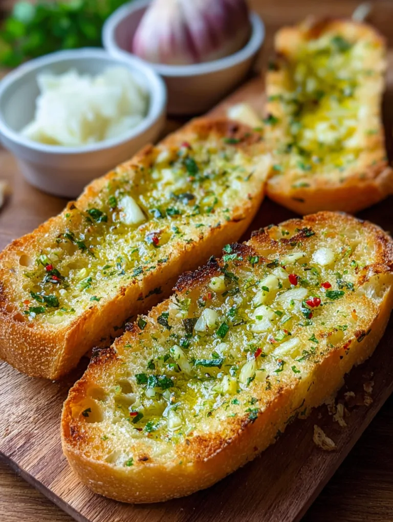 Irresistibly Tasty Peperoncini Garlic Bread