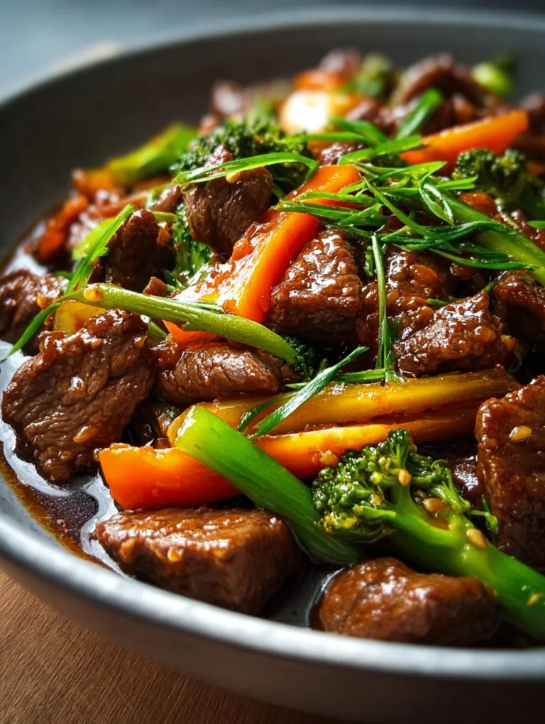 Quick Savory Beef Stir Fry
