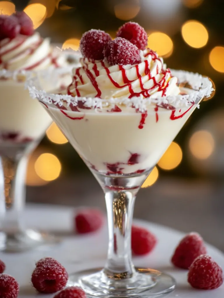 Raspberry White Chocolate Martini
