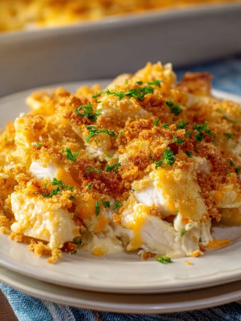 Ritz Cracker Chicken Casserole