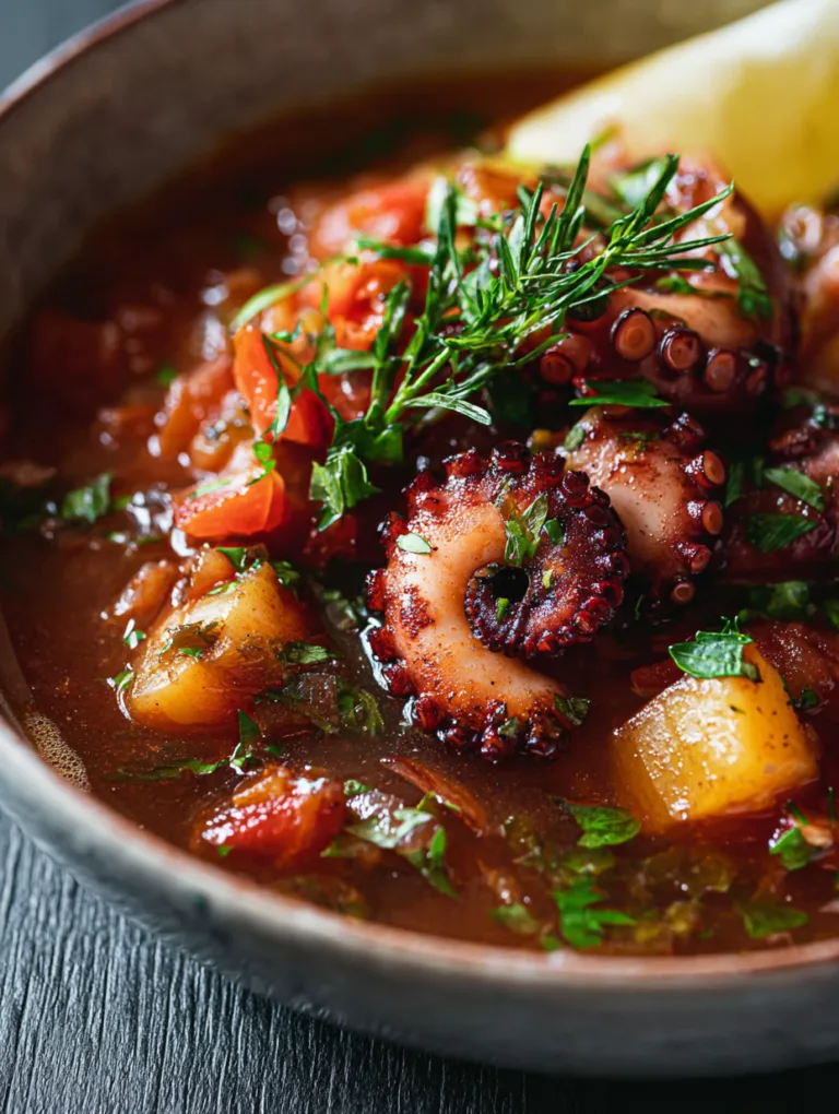 Savory Greek Octopus Stew that’s a Comforting Delight