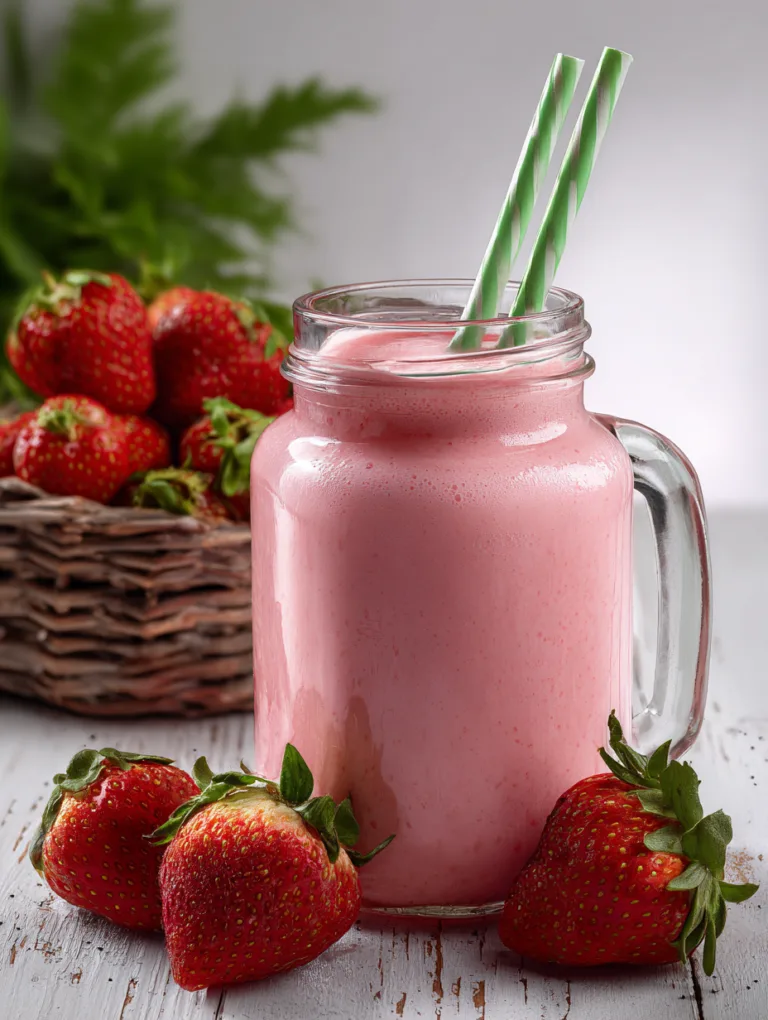 Easy Strawberry Smoothie Recipes 3 Ingredients