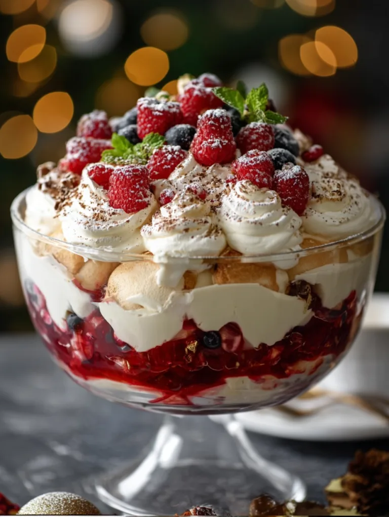 Christmas Pavlova Trifle recipe