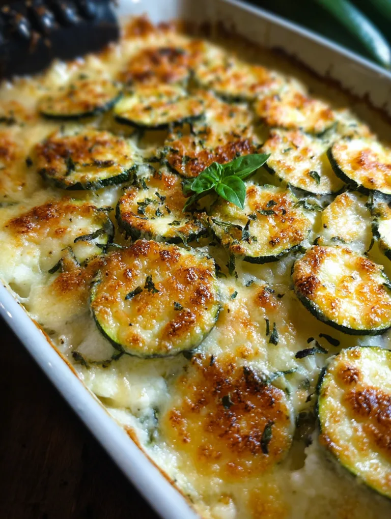 Creamy Deliciousness of Zucchini Gratin Tonight