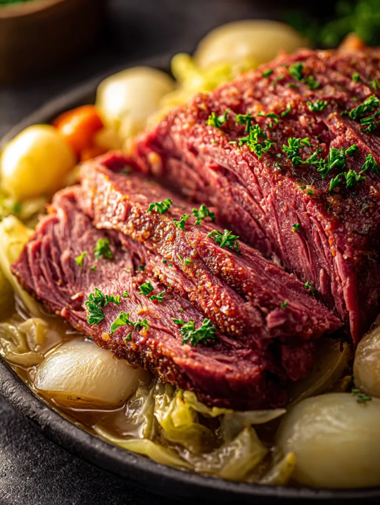 Melt-in-Your-Mouth Crockpot Corned Beef and Cabbage